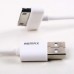 Кабель Remax Fast Charging  round для iPhone 4 White