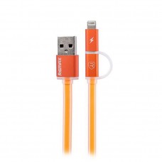Кабель 2-in-1 Remax Aurora RC-020t Micro-USB+Lightning Orange