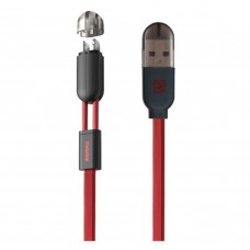 Кабель 2-in-1 Remax RC-025T Twins Cable Lightning-microUSB-USB 1m Red