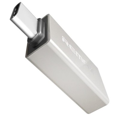 Переходник Remax USB(F) to Type-C (M) RA-OTG1 Silver