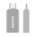 Переходник Remax USB(F) to Type-C (M) RA-OTG1 Silver