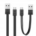 Кабель USB 2 в 1 Lightning Micro Remax OR Tengy RC-062m 1m + 16cm Black
