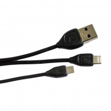 Кабель 2-in-1 Remax Lesu RC-050t 2m Black
