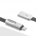 Кабель 2-in-1 Rock Type C+Micro USB Cobblestone 1M Black