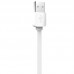 Кабель Rock Lightning Flat Data Cable 1m White