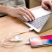 Кабель Rock Lightning Flat Data Cable 1m White