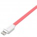 Кабель Rock Lightning Flat Data Cable 1m Red