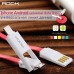 Кабель 2-in-1 Rock Micro USB+Lightning Flat 1M 2.1A White