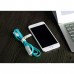 Кабель 2-in-1 Rock Micro USB+Lightning Flat 1M 2.1A Blue