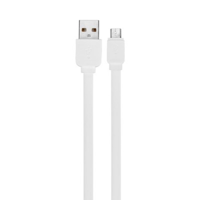 Кабель Rock Micro USB Flat 1M 2.1A White