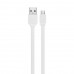 Кабель Rock Micro USB Flat 1M 2.1A White