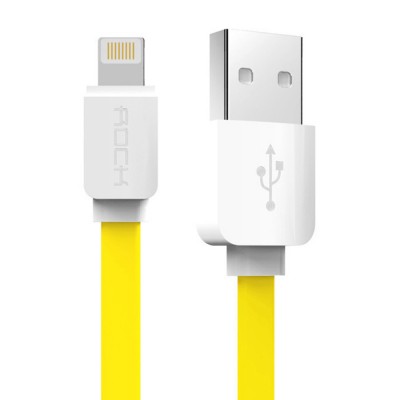 Кабель Rock Micro USB Flat 1M 2.1A Yellow