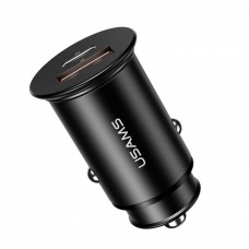 Автомобильное зарядное устройство Usams US-CC097 C15 (QC4.0+PD3.0) Fast Charging Black