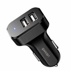 Автомобильное зарядное устройство Usams US-CC087 C13 2.1A (2 USB) Black