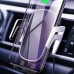 Автодержатель с беспроводной зарядкой Usams US-CD100 Automatic Touch Induction (Air Vent) Black-Silver