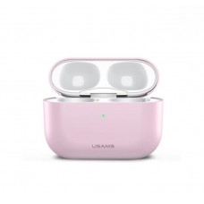 Чехол для Apple Airpods Pro Usams US-BH569 Ultra-thin Silicone Protective Cover Pink