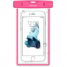 Водонепроницаемый чехол для смартфонов (до 55 дюймов) Usams US-YD001 Luminous Waterproof Pink