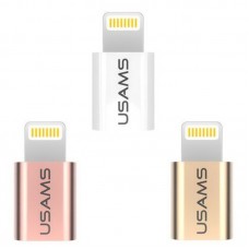Переходник Usams micro USB to apple US-SJ014 Gold