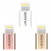 Переходник Usams micro USB to apple US-SJ014 Gold