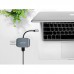 Переходник Usams US-SJ146 Type-C to USB 3.0mm RJ45 (kilomega) adapter Grey