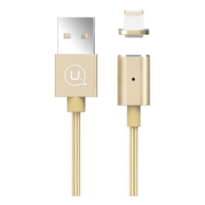 Кабель USB Usams US-SJ132 Магнитный Lightning Gold
