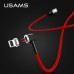 Кабель Usams US-SJ158 Micro Magnetic Charging 1.2m Red