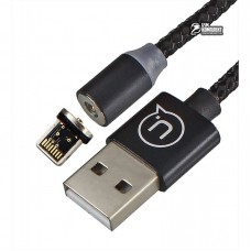 Кабель Usams US-SJ157 Lightning Magnetic Chargng 1.2m Black
