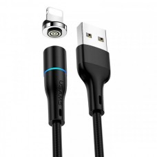 Кабель Usams US-SJ352 U32 Aluminum Alloy Magnetic Lightning 1m Black