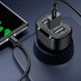 Зарядное устройство для телефона в авто Usams US-CC100-1 C17 (3 USB 1A, 2.4A, QC3.0) Black