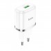 Сетевое зарядное устройство Hoco N3 (комплект с кабелем MicroUSB) 1USB, QC3.0 White