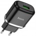Сетевое зарядное устройство Hoco N3 Special single port (1USB, QC3.0) Black