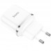 Сетевое зарядное устройство Hoco N3 (комплект с кабелем MicroUSB) 1USB, QC3.0 White