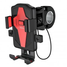 Вело-мото держатель Hoco CA73 Flying one-touch bicycle and motorcycle Black-Red