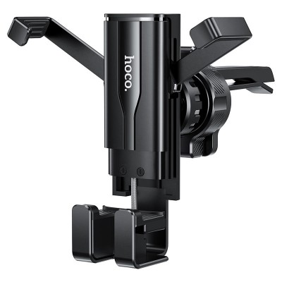 Держатель для телефона в авто (в дефлектор) Hoco CA72 Phantom air outlet hidden gravity Black