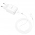 Сетевое зарядное устройство Hoco N2 (комплект с кабелем MicroUSB) 1USB, 2,1A White