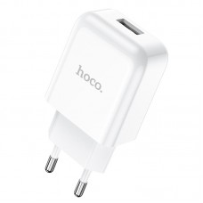 Сетевое зарядное устройство Hoco N2 Vigour single port charger (1USB, 2,1A) White